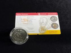 Galatasaray – 25. Şampiyonluk Gümüş/Okside Hatıra Sikkesi (Darphane, 925 Ayar, Mineli)