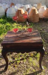 VİNTAGE GÜL ŞEKİLLİ MUMLUK