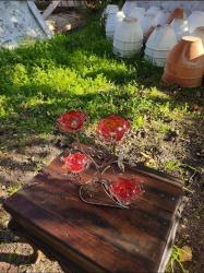 VİNTAGE GÜL ŞEKİLLİ MUMLUK