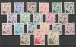 1957 ATATÜRK ÇİFT ÇİZGİ ÇERÇEVE PORTRELİ SERİ MNH