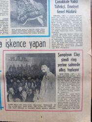 Hürriyet Gazetesi - Turkish Newspaper - 21 Kasım 1969 - astronotların ay sefası bitince Aydan dünyaya dönüş başladı - Apollo 1 ile Ay'a bir iniş yapan Conrad ile Bean  Ay'da iki defa yürümüşlerdir fotoğraf - Mine Hanzade Hollywood yolcusu fotoğraflar - Başkan Cevdet Sunay Brejnev ile beklenmedik görüşme yaptı - yere düşen astronot Charles Conrad ölümden kurtuldu - Ay ikinci defa fethedilince kameri tarikatı ikiye bölündü - Çanakkale valisi Celal Tüfekçi emniyet genel müdürü oldu - şampiyon boksör Muhammed Ali Clay şimdi ring yerine sahnede alkış topluyor fotoğraf - İstanbul polisinin köpekleri Caki ve Baron arama tarama yaptı fotoğraf - sanat okulu boykotları olaylara yol açtı - Tarkan gümüş eyer yazan ve çizen Sezgin Burak - Alamanya'dan gelecek mektup yazan çizen Faruk Geç - Gediz dağları eşkiya dolu - 58'li telefonlar yılbaşına kadar çalışacak - Flora sofra margarini - Avrupa'nın bir numaralı hovardası Günter Sachs Ve sevgilisi Mirja Larsson av köşkü'ne kapandı fotoğraflar