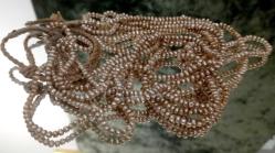 GERÇEK KUM İNCİ ESKİ KOLYE UZUNLUK 27 CM