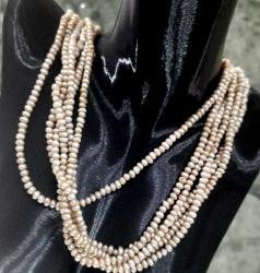 GERÇEK KUM İNCİ ESKİ KOLYE UZUNLUK 27 CM