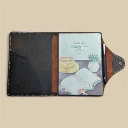 %100 El Yapımı Hakiki Deri A5 Defter/Ajanda Kılıfı Organizer