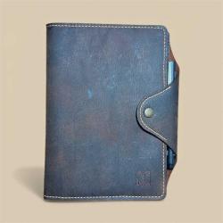 %100 El Yapımı Hakiki Deri A5 Defter/Ajanda Kılıfı Organizer