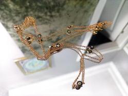 NAZAR BONCUKLU ÇELİK KOLYE UZUNLUK 40 CM