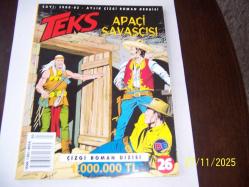 TEKS SAYI-26  ... AYLIK ÇİZGİ ROMAN DERGİSİ..APAÇİ SAVAŞÇISI..