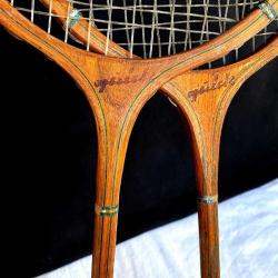 1950 Alman Üretimi Ahşap Raket Seti