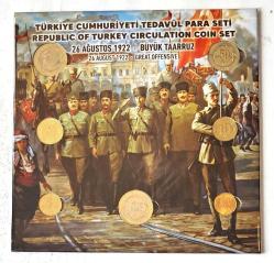 Türkiye Cumhuriyeti Tedavül Para Seti Büyük Taarruz 26 Ağustos 1922