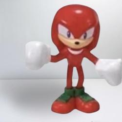 Sonic Knuckles Figür - Burger King Oyuncak 2025 Ambalajında