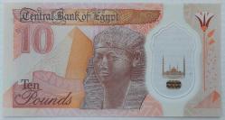 Mısır, 10 Paund 2022, Polymer (Çil)