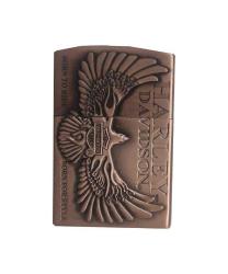 Harley Davıdson Yazılı Kartal Logolu Gazlı Metal Çakmak