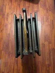 Zigon Katlanabilir,Taşınabilir Dikdörtgen Sehpa Kayın Parlak Ceviz Natüre El Yapımı