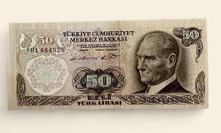 TC 6. Emisyon 1.Tertip 50 Türk Lirası Çil Altı