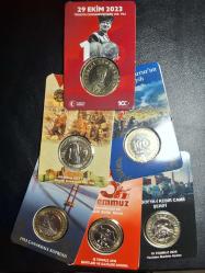 MADENİ HATIRA PARALAR 6 ADET  ÇİL  TCB 5928