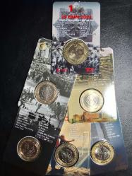 MADENİ HATIRA PARALAR 6 ADET  ÇİL  TCB 5928