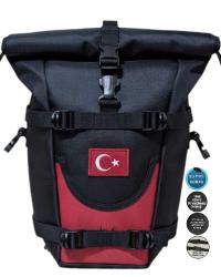 MOTOSİKLET ÖN YAN AVADANLIK ÇANTALARI KIRMIZILI