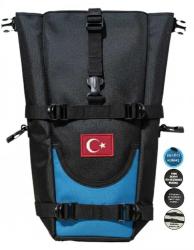 MOTOSİKLET ÖN YAN AVADANLIK ÇANTALARI MAVİLİ