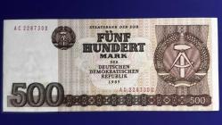 Demokratik Almanya 500 Mark 1985. ÇA