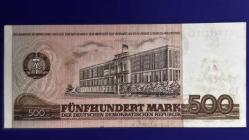 Demokratik Almanya 500 Mark 1985. ÇA