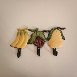 Meyve Figürlü Vintage Duvar Askısı