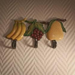 Meyve Figürlü Vintage Duvar Askısı