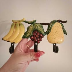 Meyve Figürlü Vintage Duvar Askısı
