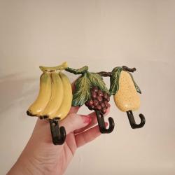 Meyve Figürlü Vintage Duvar Askısı
