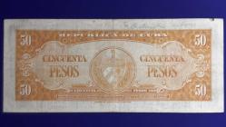 Küba 50 Peso 1950. ÇÇT. Hafif Rakam İzi Var.