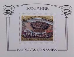 Avusturya, Viyana'nın Türk Kuşatmasından Kurtarılmasının 300. Yıldönümü Temalı Hatıra Blok. (Frans Geffel'in Tablosu) MNH 1983.