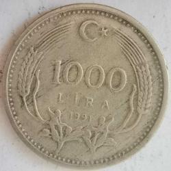TÜRKİYE 1991  1000  LİRA