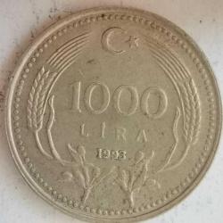 TÜRKİYE 1993  1000  LİRA