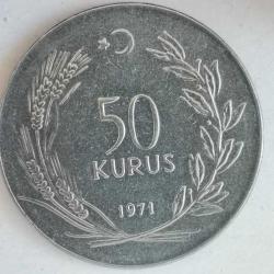 TÜRKİYE 1971   50  KURUŞ