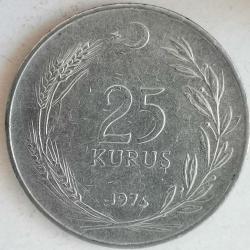 TÜRKİYE 1974    25  KURUŞ