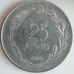 TÜRKİYE 1964    25  KURUŞ