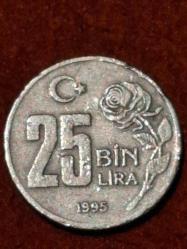 25binTürk lirası 1995