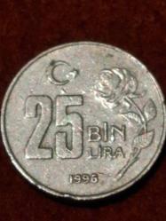 25binTürk lirası 1996