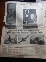 Hürriyet Gazetesi - Turkish Newspaper - 10 Kasım 1949 - büyük yasımızın on birinci yıldönümü - Atatürk'ün fotoğrafı - bugün ebedi şef Atatürk'ü anacağız - Üçler Dün Paris'te çalışmaya başladılar - Başbakan Şemsettin Günaltay Çanakkale'de - Dışişleri bakanımız Necmettin Sadak dün bir basın toplantısı tertip etti - Atıf Ödül'ün askerliği meselesi - Avrupa'ya silah yardımı başlıyor - Hitler'in sığınağında son günler yazan Yüzbaşı Gerhard Boldt Yazı Dizisi - şehir tiyatrosu temsilleri saat 20.30'da başlıyor - Türk prensesi Nilgün yazan Refik Halit Karay Yazı Dizisi - Rita Hayworth'un yapacağı doğum Radyo ile yayınlanacak - Atatürk ve göktürkler yazan Nihat Sami Banarlı - Tavaf şiiri yazan İbrahim Alaaddin Gövsa - tepkili Süpersonik stratosfer uçakları yapıldı - tarihi sofra yazan Faruk Nafiz Çamlıbel - yabancı gözüyle Kemal Atatürk - On bir yıl evvel bugün fotoğraflar - 10 Kasım 1938 Perşembe saat 9'u 5 geçe Dolmabahçe sarayı Fotoğrafı - bütün Türk milleti yana yakılan Atasına ağlıyor