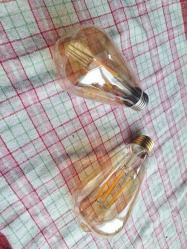 Rustik LED Ampül - Gün Işığı - 2 adet - Cam model