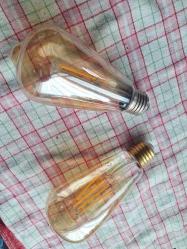 Rustik LED Ampül - Gün Işığı - 2 adet - Cam model