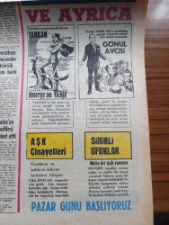 Hürriyet Gazetesi - Turkish Newspaper - 15 Kasım 1968 - İngiltere'nin teşebbüsüne karşı NATO'da tepki uyandı - Türkiye yeni bir anlaşmanın içine girmeyecek Cüneyt Arcayürek bildiriyor - Amerika ile ikili anlaşmayı bu ay imzalayacağız - İhsan Sabri Çağlayangil Kıbrıs için derhal beşli bir konferans teklif etti - haftanın plağı - Gaziantep'te galeyana gelen halk vilayet binasını taşladı - üniversiteye giremeyenler rektörlük binasını bastı -  Dişi Gülsüm Öncü tabanca ile poz verdi fotoğraf - Avustralya'ya 2. İşçi kafilesi dün hareket etti - Yıldırım servis - serbest kürsü herkese söz hakkı yöneten Tahsin Öztin - kıymetli sanatkar Nezahat Bayram'ın en son okuduğu türküler Grafson plaklarında - İstanbul Ankara İzmir Radyosu Programı - kadın hayvan yetiştiricisi Margaret Hunter 90 kedi ve köpeği için bir uçak kiraladı fotoğraf - Almanlar çok çocuğu olan Türk işçilerinin durumlarını köylerinde inceliyor - ürgüp'te bir güvercin yuvası tam otuz bin liraya satılıyor -  karikatür