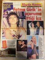 HAFTA SONU GAZETESİ DOĞUM GÜNÜ HEDİYESİ  ( Turkish Newspaper ) - 30 MAYIS 1980 -TAM TAKIM 12 SAYFADIR -Memduh Ün – Fatma Girik – Tarık Akan – Selda – Sezer Aksu – Şehnaz – Feri Cansel – Seçil Heper – Nigar Uluerer – Cüneyt Arkın – Betül Arkın – Defne Yalnız – Sevim Çağlayan – Ümit Tokcan – Gönül Akkor – Ali – Diskotek Leyla – Bastıbacak – Bizimkiler Fatma Girik’in uçuruma ittiği kız – Memduh Ün’ün tek kızı akıl hastanesine düştü – Fatma Girik – Selim Güner – Yusuf Sezgin – Erol Büyükburç – Tatlıses – Vanlı İses – Melek Zobu – Sevim Çağlayan – Defne Yalnız – Bülent Ersoy – Bo Derek – Bakan Bey – Kadir İnanır – Ekrem Bora – Serpil Örümcer – Diskotek Leyla – Bastıbacak – Bizimkiler Fatma Girik’in uçuruma ittiği kız – Bu, Fatma’nın ikinci kurbanıdır – Oğlum o adama ‘baba’ diyemez – Sakat kalmak korkusu hiçbir şeye benzemiyor – Tatlıses’e karşı Vanlıses – Kocası soyuyor Bo üne kavuşuyor – Korkudan yatağa düştü – Bülent Ersoy Paris’ten arıyor – Ne de olsa eski toprak – Saadet Sun “İnadım ina - İdil Koleksiyon