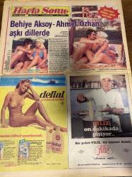 HAFTA SONU GAZETESİ DOĞUM GÜNÜ HEDİYESİ  ( Turkish Newspaper ) - 13 HAZİRAN 1980 -TAM TAKIM 12 SAYFADIR -Kadir İnanır – Canan Özbek – Selçuk Ural – Behiye Aksoy – Ahmet Özhan – Günhan – Mehmet Ali Canbek – Belma Kaba – Gökben – Müjde Ar – Tatlıses – Billy – Safiye Ayla – Ata – Helena Rubinstein – Gönül Yazar – Zeki Müren – Bahar Erdeniz – Engin – Fikret Hakan – Bakan Bey – Arzu Okay – Diskotek Leyla – Bastıbacak – Bizimkiler Kadir İnanır evleniyor – Gelin adayı sosyete terzisinin güzel kızı – Selçuk Ural’ın eski eşi Canan Özbek 3 yıldır Kadir’le beraber – Behiye Aksoy Ahmet Özhan aşkı dillerde – Sahnelerin pisliği 5 milyona temizlendi – Gökben’in uğursuz gelinliği – Müjde Ar Tatlıses’i kapı dışarı etti – Bu Bakırköylü’lerden korkulur – Ömrünün 5 yılı gitti – Amerika’da gençlik aşısı – Zengin ve yoksul’un Billy’si evlendi – Artık kartlaşıyorum – Safiye Ayla ve Ata’nın 42 yıllık vasiyeti – Beni artık yok bilin – Gitti paracıklar – Bahar Erdeniz haklı çıktı – Engin alkış topluyor –Meral O