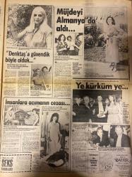HAFTA SONU GAZETESİ DOĞUM GÜNÜ HEDİYESİ  ( Turkish Newspaper ) - 13 HAZİRAN 1980 -TAM TAKIM 12 SAYFADIR -Kadir İnanır – Canan Özbek – Selçuk Ural – Behiye Aksoy – Ahmet Özhan – Günhan – Mehmet Ali Canbek – Belma Kaba – Gökben – Müjde Ar – Tatlıses – Billy – Safiye Ayla – Ata – Helena Rubinstein – Gönül Yazar – Zeki Müren – Bahar Erdeniz – Engin – Fikret Hakan – Bakan Bey – Arzu Okay – Diskotek Leyla – Bastıbacak – Bizimkiler Kadir İnanır evleniyor – Gelin adayı sosyete terzisinin güzel kızı – Selçuk Ural’ın eski eşi Canan Özbek 3 yıldır Kadir’le beraber – Behiye Aksoy Ahmet Özhan aşkı dillerde – Sahnelerin pisliği 5 milyona temizlendi – Gökben’in uğursuz gelinliği – Müjde Ar Tatlıses’i kapı dışarı etti – Bu Bakırköylü’lerden korkulur – Ömrünün 5 yılı gitti – Amerika’da gençlik aşısı – Zengin ve yoksul’un Billy’si evlendi – Artık kartlaşıyorum – Safiye Ayla ve Ata’nın 42 yıllık vasiyeti – Beni artık yok bilin – Gitti paracıklar – Bahar Erdeniz haklı çıktı – Engin alkış topluyor –Meral O