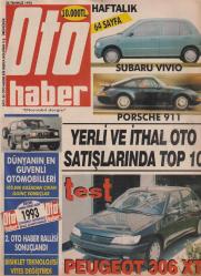 OTOHABER    26 TEMMUZ 1993   SAYI: 88   ESKİ OTOMOBİL DERGİLERİ  -  PEUGEOT 306 XT