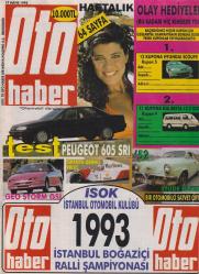 OTOHABER    17 MAYIS 1993   SAYI: 78   ESKİ OTOMOBİL DERGİLERİ  -  PEUGEOT 605 SRI