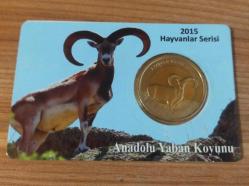 LOT.14 » Darphane Hayvanlar Serisi  Anadolu Yaban Koyunu  1 TL