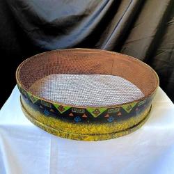 Dekoratif El Boyamalı Ahşap Elek