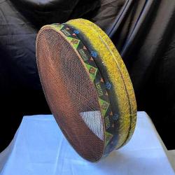 Dekoratif El Boyamalı Ahşap Elek