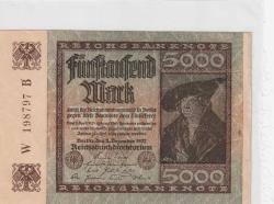 Almanya 5000 Mark 1922